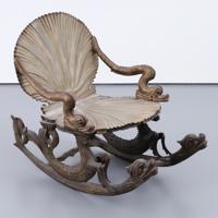 Italian Grotto Style Shell-Form Rocking Chair - Sold for $1,216 on 10-11-2026 (Lot 616).jpg